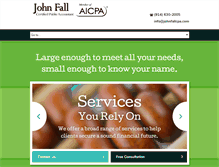 Tablet Screenshot of johnfallcpa.com